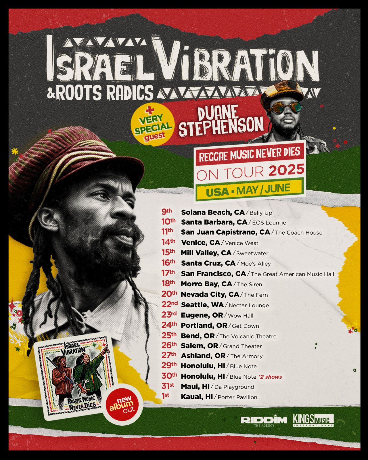 I Vibes Tour Poster May June 2025